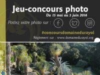 Jeu-concours photos du Domaine du Rayol. Du 15 mai au 5 juin 2016 à Rayol-Canadel-sur-Mer. Var.  09H30